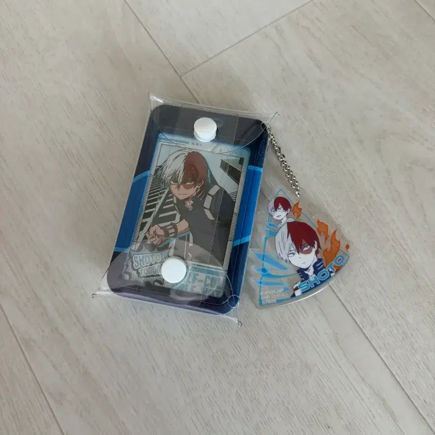 [BUNJANG] My Hero Academia Todoroki Acrylic Keyring + Card Holder / 나히아 토도로키 아크릴 키링 + 카드 홀더