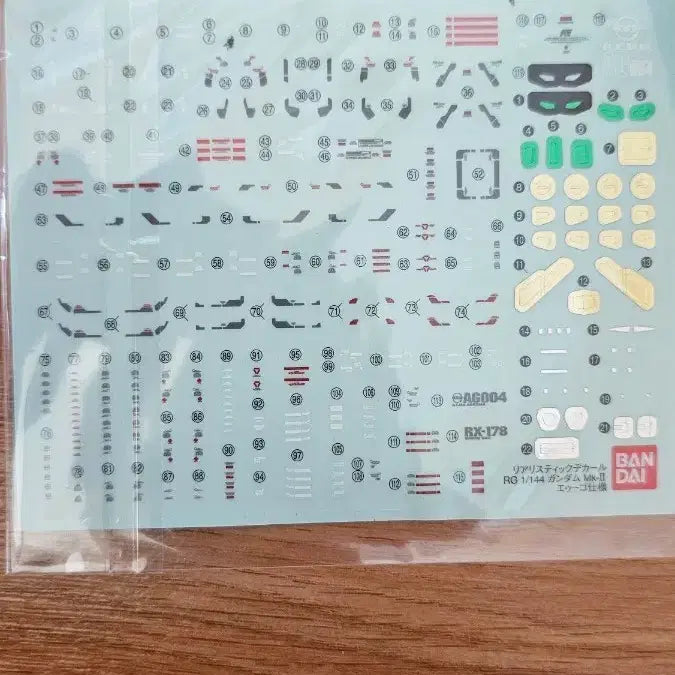[BUNJANG] Bandai RG 1/144 RX-178 Gundam Mk. II A.E.U.G. Specification Decals / 반다이 RG 1/144 RX-178 건담 마크 II 에우고 사양 데칼