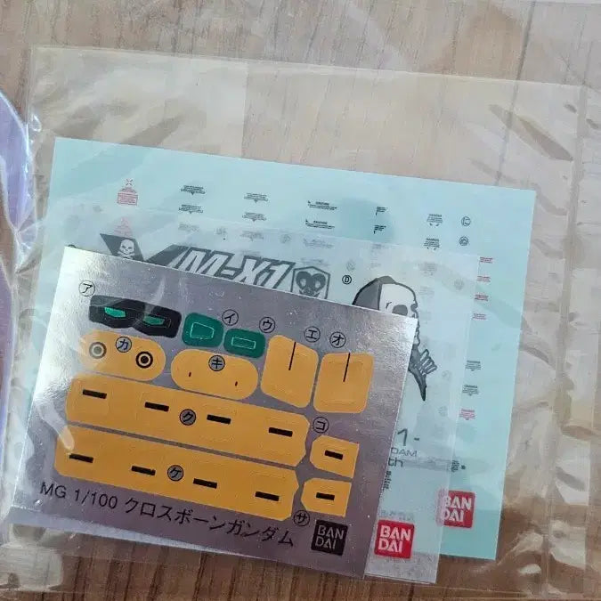 [BUNJANG] Bandai MG 1/100 Crossbone Gundam Sticker Set / 반다이 MG 1/100 크로스본 건담 풀크로스 스티커 3종