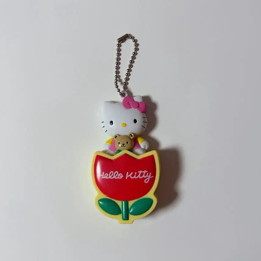 [BUNJANG] Rare Vintage Hello Kitty Flower Charm / 레어 고전 키티 키링 꽃키티 고전키티 튤립키티