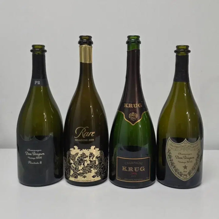 [BUNJANG] Dom Perignon 2008 Platinum, Rare 2008, Krug 2006, Dom Perignon Vintage 2015 Champagne Bottle Set / 고급 샴페인 공병 일괄