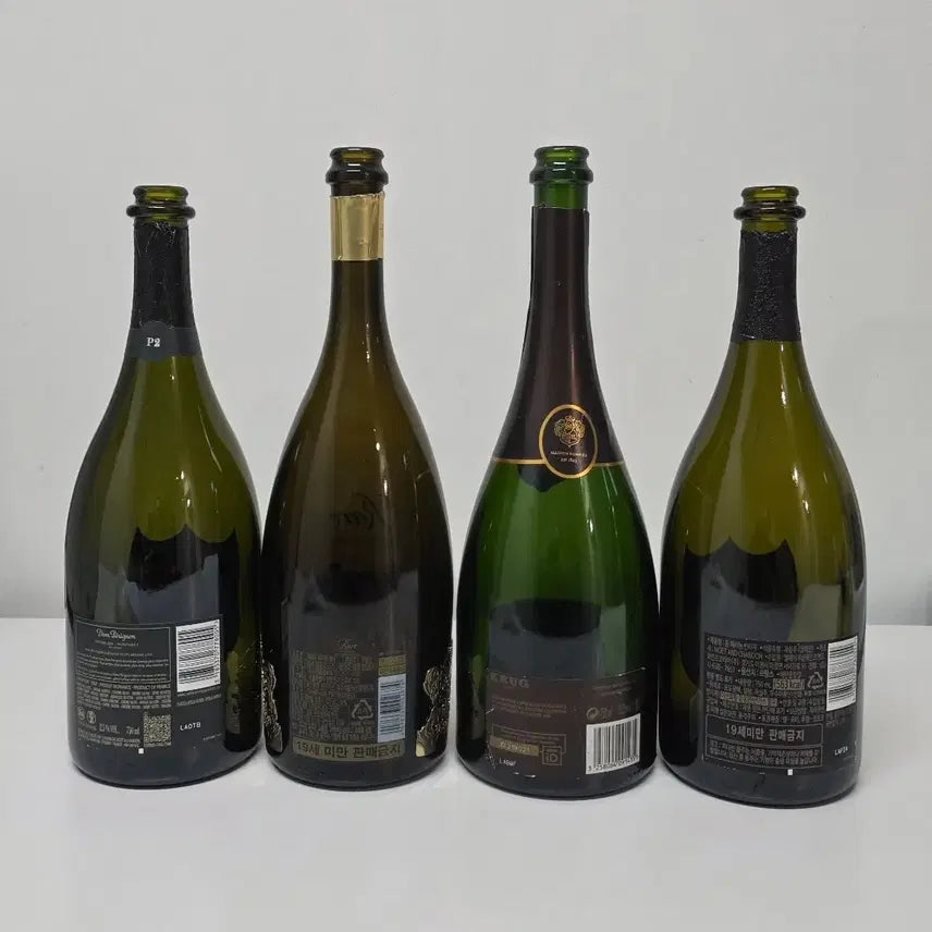 [BUNJANG] Dom Perignon 2008 Platinum, Rare 2008, Krug 2006, Dom Perignon Vintage 2015 Champagne Bottle Set / 고급 샴페인 공병 일괄