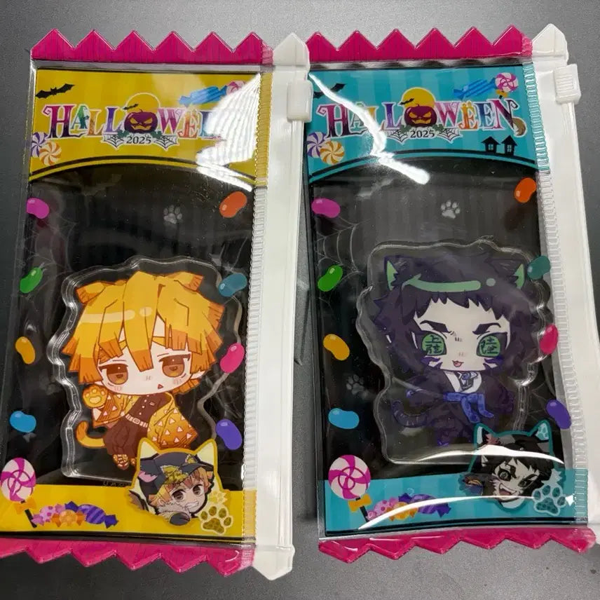 [BUNJANG] Demon Slayer Kaigaku &amp; Zenitsu Halloween Pouch + Acrylic Stand Corotto Bundle Set / 귀멸의칼날 카이가쿠 &amp; 젠이츠 할로윈 파우치 + 아크릴스탠드 코롯토