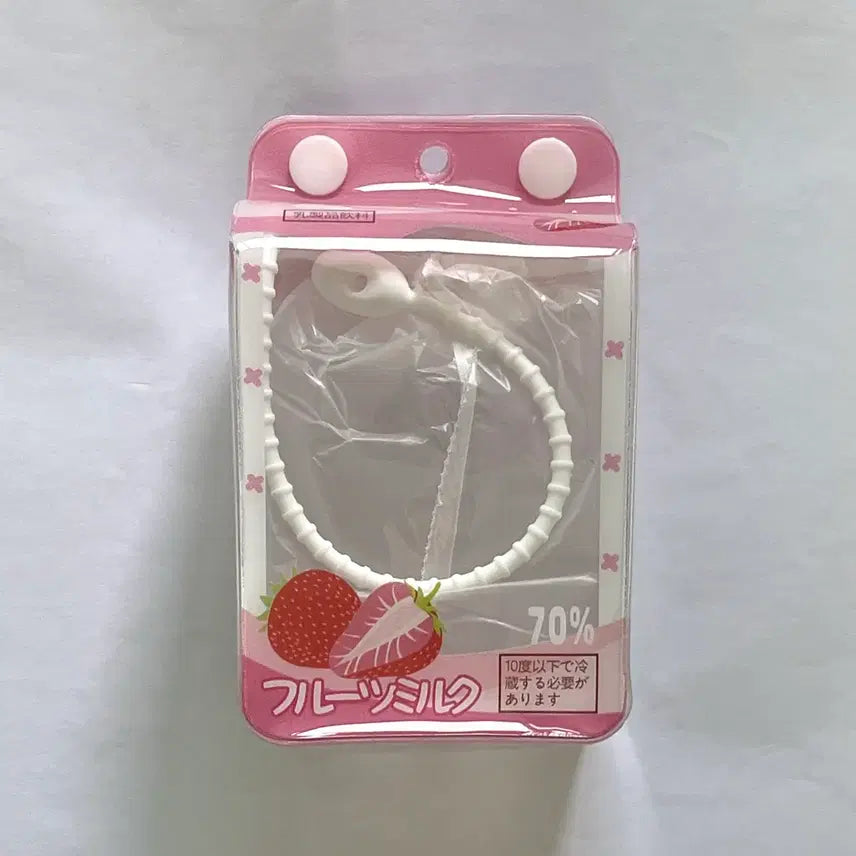[BUNJANG] 10cm Doll Pouch - Strawberry Milk Carton Design / (새상품) 10cm 인형 누이용 파우치