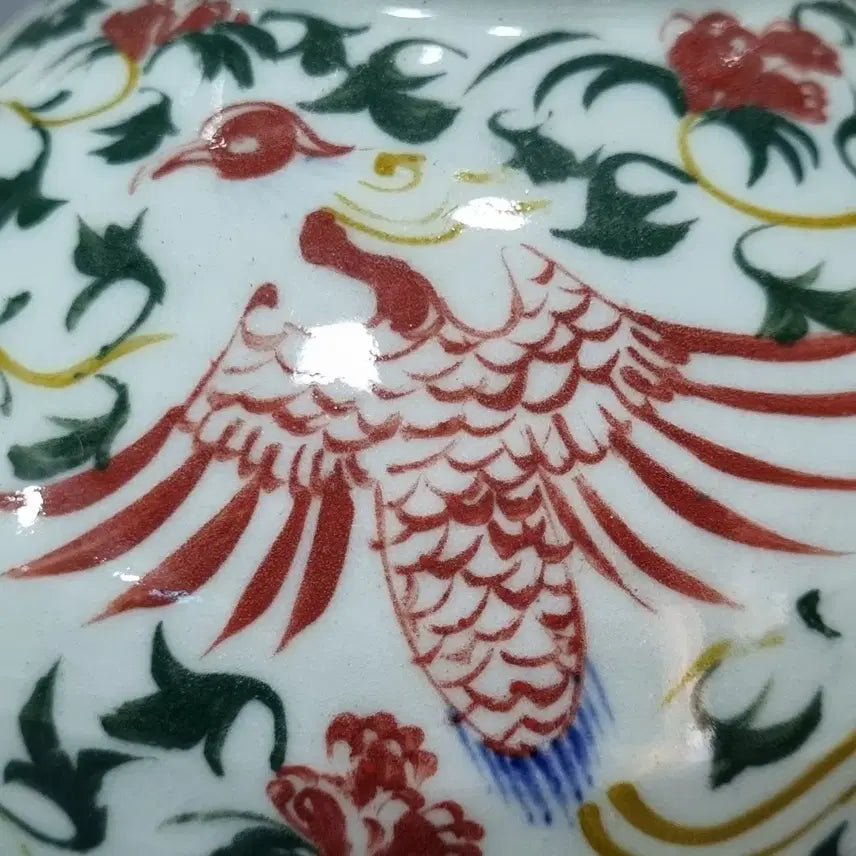 [BUNJANG] Ming Dynasty Wanli Period Doucai Dragon and Phoenix Vase / 오채 용봉문 양이병
