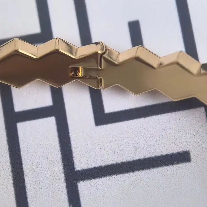 [BUNJANG] CHAUMET Honeycomb Natural Diamond 18K Bracelet Size 15 / CHAUMET 허니콤 천연다이아 18K 팔찌 15호