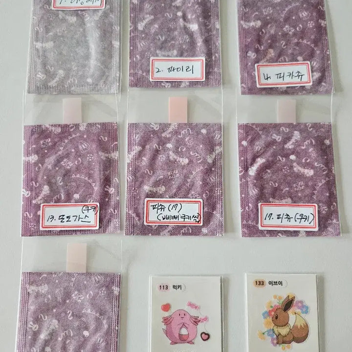 [BUNJANG] Pokemon Lovely Ddibu Seal Bundle Set / 포켓몬러블리띠부실