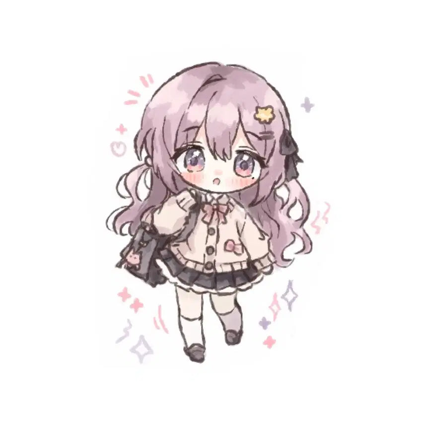 [BUNJANG] Boljjibu SD Custom Illustration Commission / 몽글몰랑 전신 풀채 수채화 SD 그림 커미션!