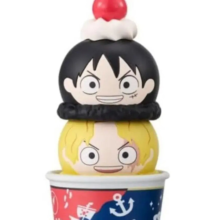 [BUNJANG] Megahouse Tsume-Art One Piece Ice Cream Figure Bundle Set / 메가하우스 츠미첸 원피스 아이스크림 피규어 루피 사보 니카 일괄