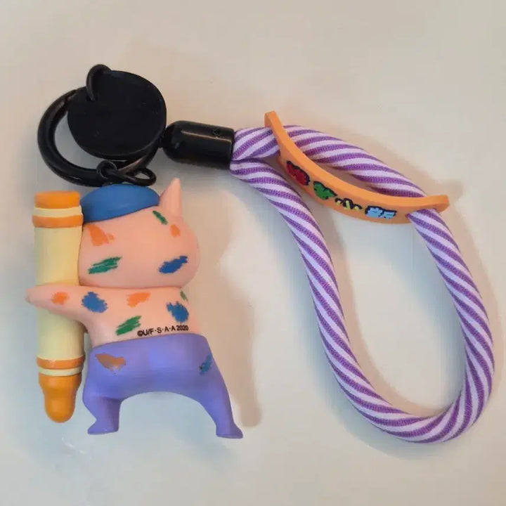 [BUNJANG] New Crayon Character Figure Keyring / [새상품] 부리부리 크레용 피규어 키링