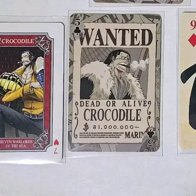[BUNJANG] One Piece Crocodile Doflamingo Card Set Limited Trump ID Card Jump POB / 원피스 크로커다일 카드 일괄 한정 트럼프,ID 카드 점프특전