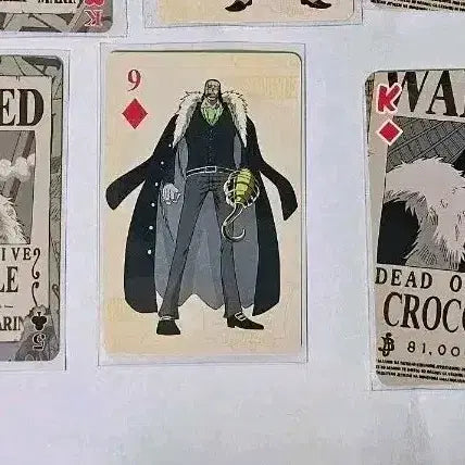 [BUNJANG] One Piece Crocodile Doflamingo Card Set Limited Trump ID Card Jump POB / 원피스 크로커다일 카드 일괄 한정 트럼프,ID 카드 점프특전