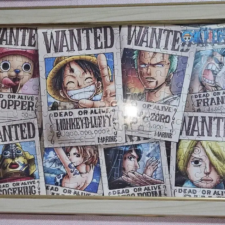 [BUNJANG] One Piece Jigsaw Puzzle Framed / 원피스 직소퍼즐 액자