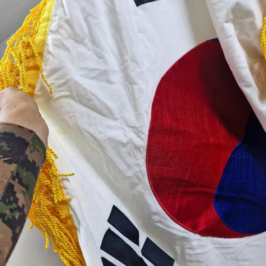 [BUNJANG] Vintage Taegeukgi (Korean Flag) and Gangnam Elementary Kindergarten Flag / 빈티지 행사용 태극기입니다