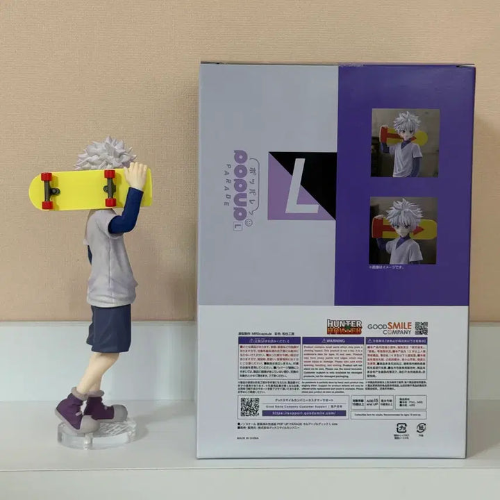 [BUNJANG] Hunter x Hunter Pop Up Parade Killua Figure with Transparent Stand / 헌터x헌터 팝업퍼레이드L 키르아 피규어 + 투명발판