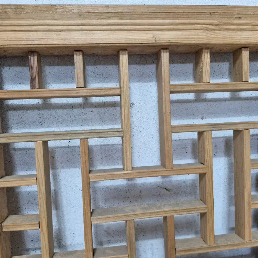 [BUNJANG] Vintage Wooden Lattice Window Set (2 pieces) / 격자무늬 창문 2개 세트 입니다  빈티지