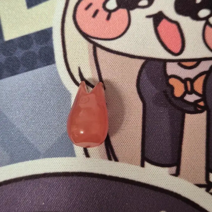 [BUNJANG] Studio Ghibli Totoro Lucky Stone Cherry Quartz Charm / 토토로 행운석 체리 쿼츠 지브리 도토리숲 부적