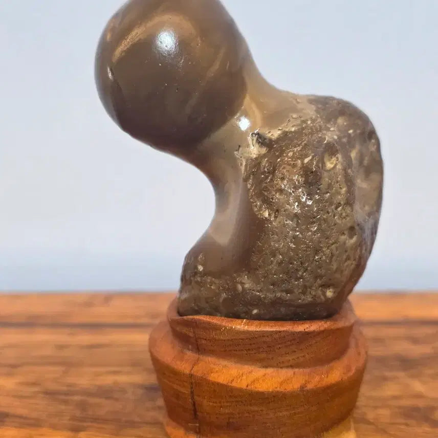 [BUNJANG] Agate Mineral Stone with Stand / 26063009 귀여운 마노석 사유 광물 수석 팝니다