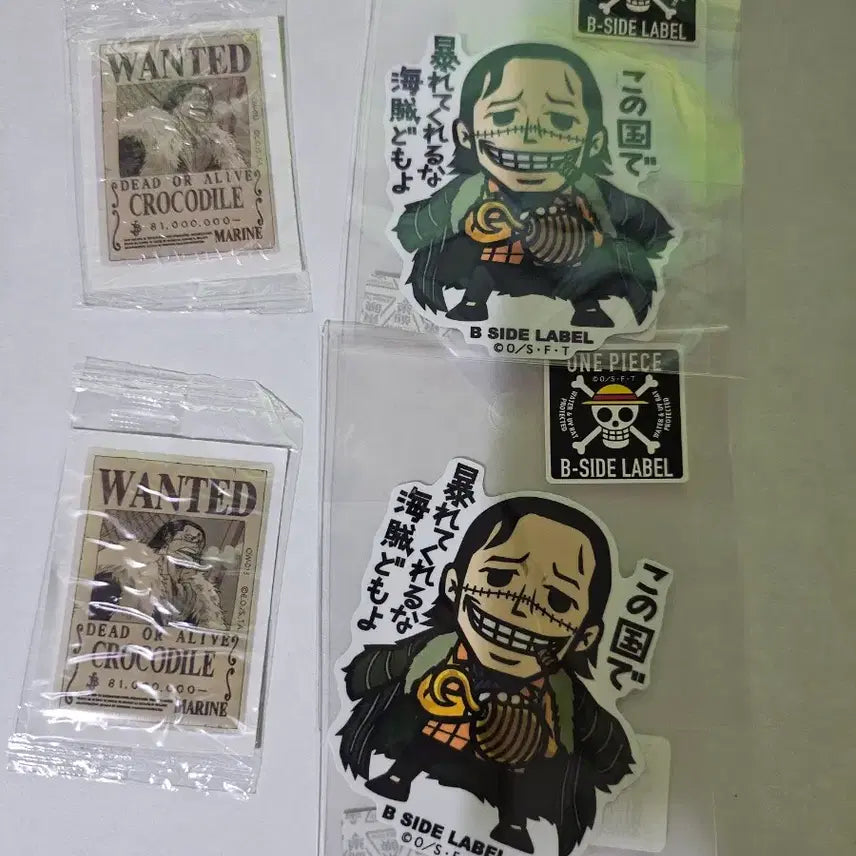 [BUNJANG] One Piece Crocodile Official Sticker Bundle / 원피스 크로커다일 정품 스티커 굿즈 일괄