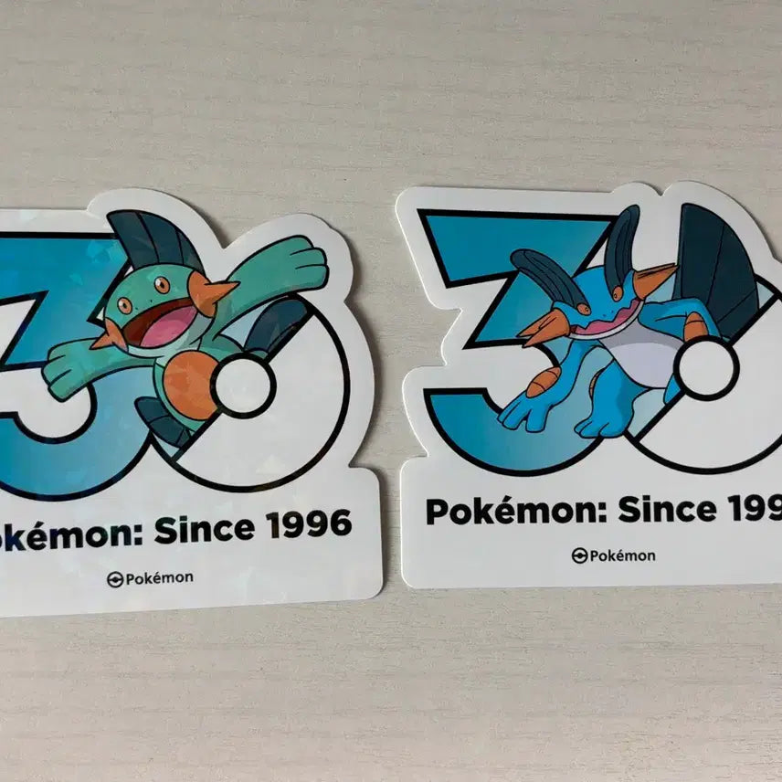 [BUNJANG] Pokemon 30th Anniversary Stickers Set - Jukaï &amp; Mizutsui / 포켓몬 30주년 스티커 대짱이 물짱이 2종