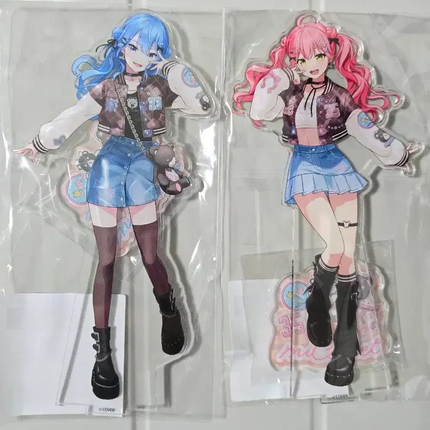 [BUNJANG] Hololive MikoMeet JoySound Acrylic Stand Set - Hoshimachi Suisei, Sakura Miko / 홀로라이브 미코멧 조이사운드 아크릴스탠드 호시마치 스이세이 사쿠라 미코