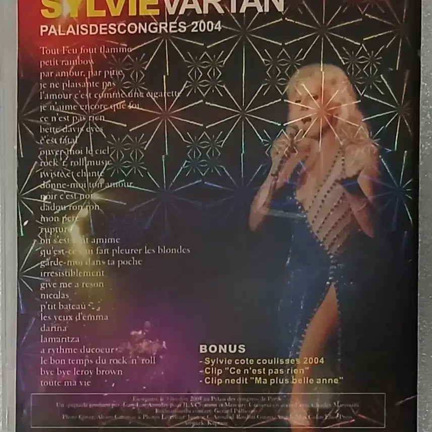 [BUNJANG] Sylvie Vartan Palais des Congrès 2004 DVD / 실비 바르탕 팔레 데 콩그레 2004 DVD