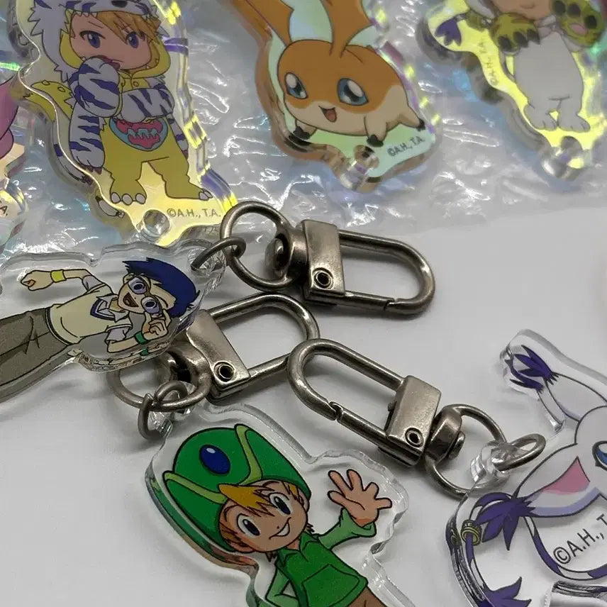 [BUNJANG] Digimon Aurora Digimon Chocolate Acrylic Keychain Bundle Set / 디지몬 아크릴 키링 일괄
