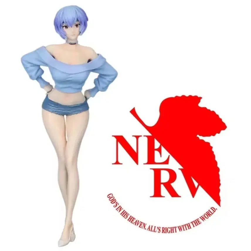 [BUNJANG] Evangelion Ayanami Rei Casual Style Figure / 신세기 에반게리온 아야나미 레이 케쥬얼  피규어