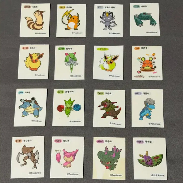 [BUNJANG] Pokemon Stickers / (개당1900원) 포켓몬 빵 띠부씰