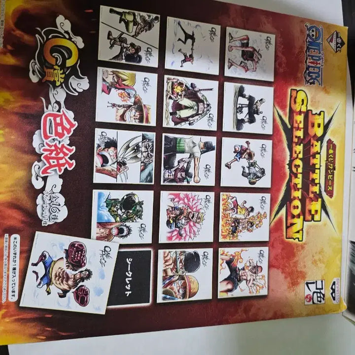 [BUNJANG] One Piece Luffy &amp; Crocodile Alabasta Masterpiece Shikishi / 원피스 루피 크로커다일 알라바스타 명장면 색지 금고양이정품