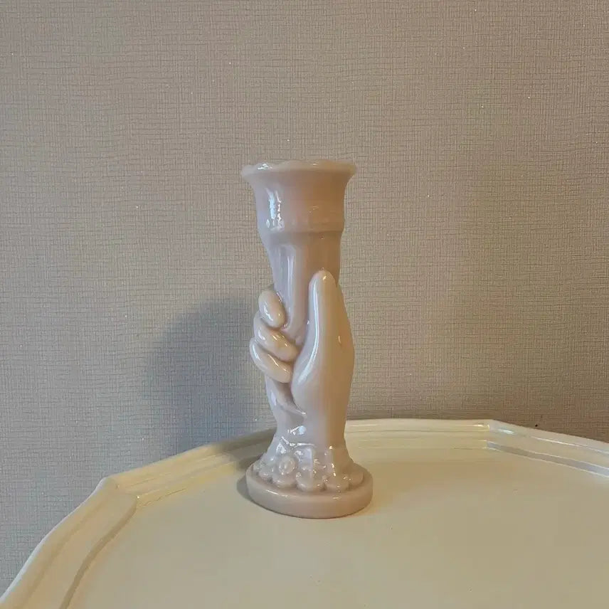 [BUNJANG] Hand Blown Pink Opaline Vase / 핸드 핑크 오팔린 화병