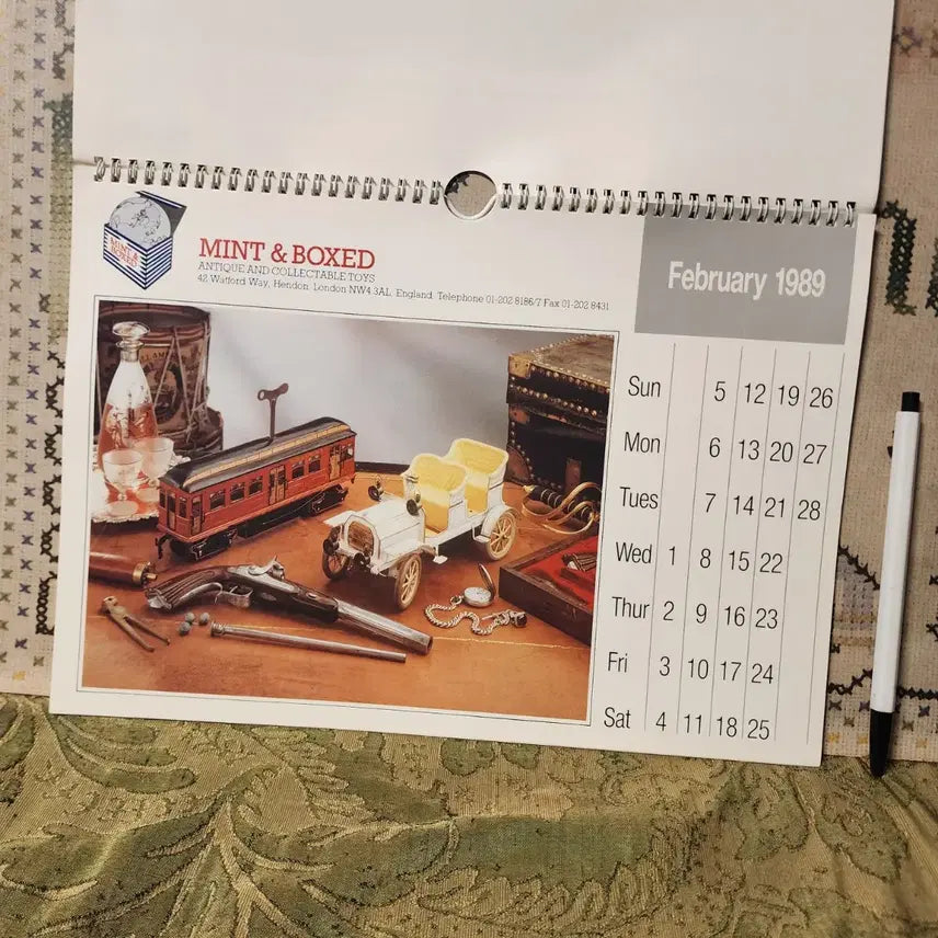 [BUNJANG] 1989 UK Toy Image Calendar / 1989년 영국 장난감 이미지달력
