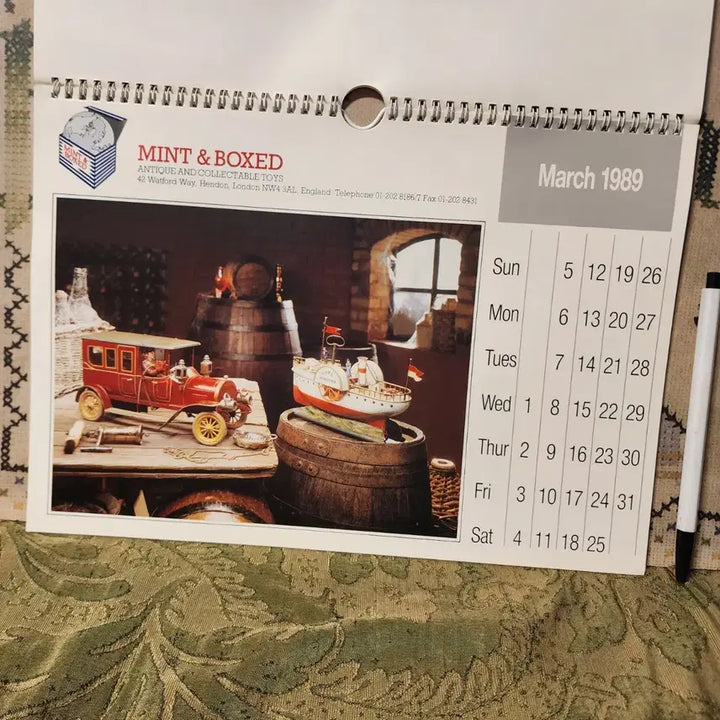 [BUNJANG] 1989 UK Toy Image Calendar / 1989년 영국 장난감 이미지달력