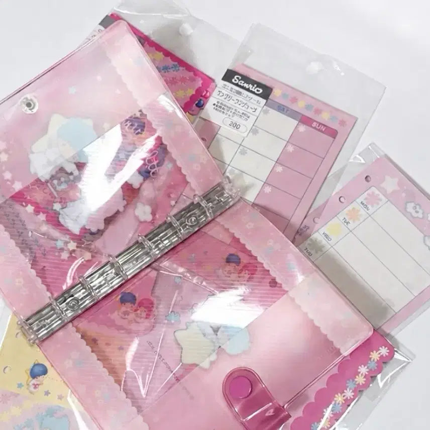 [BUNJANG] Kiki Lala Binder &amp; Classic Diary Set / 키키라라다이어리 키키라라바인더 고전키티다이어리 고전다이어리 헤이세이