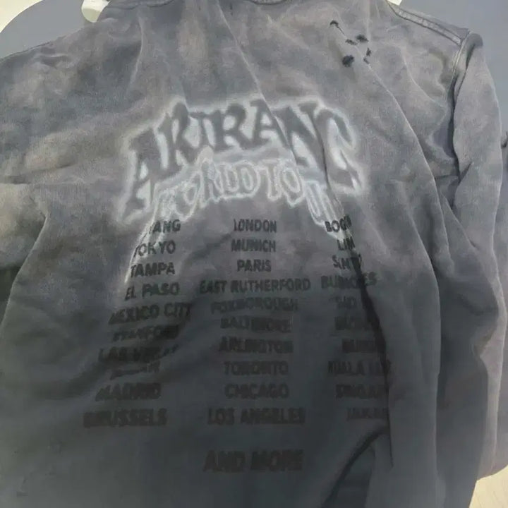 [BUNJANG] BTS Arirang Hooded Zip-Up Charcoal M Size / 방탄 방탄소년단 BTS 아리랑 후드 집업 차콜 M 사이즈