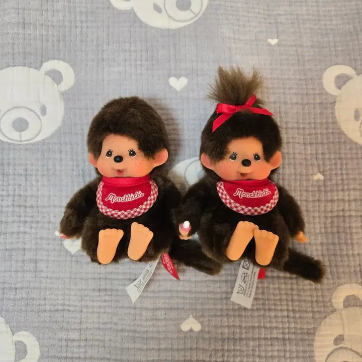 [BUNJANG] Monchhichi Premium Standard Sitting Doll Set / 몬치치 프리미엄 스탠다드 시팅인형 브라운 ss사이즈(일괄)