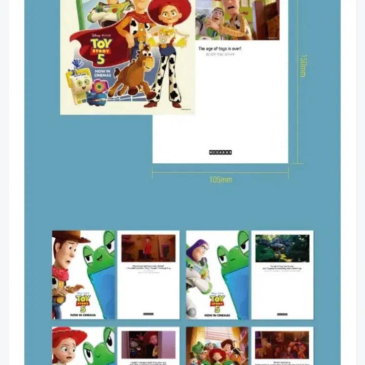 [BUNJANG] Toy Story 5 Original Poster 5-Set / [토이스토리5] TTT/아트카드/데코팩/스티커/오리지널 포스터 5종세트