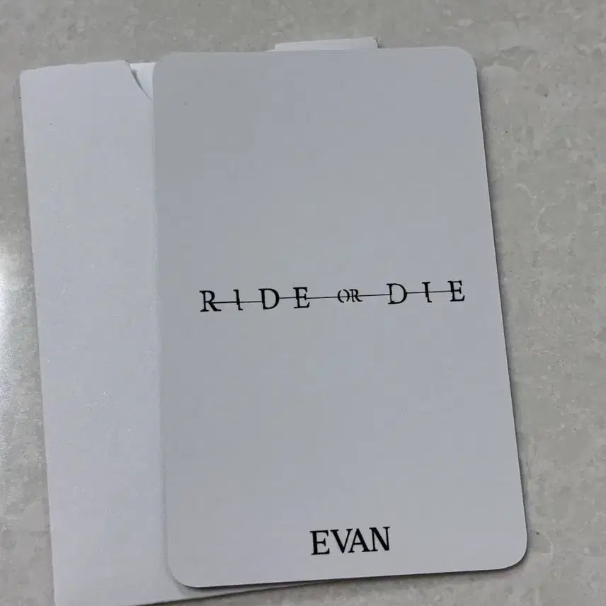 [BUNJANG] Evan Lee Hee Seung Official Photocard / 에반 Evan 이희승 공방 포카 RideorDie