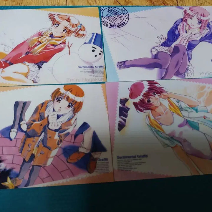 [BUNJANG] Sentimental Graffiti Season Collection Anime Character Photo Set / 센티멘탈그래피티 사계절 미소녀사진 문방구 고전 게임샵 3 4 포토사이즈