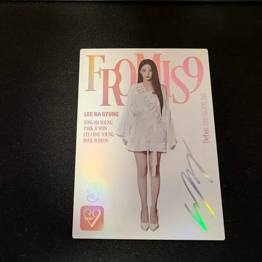 [BUNJANG] fromis_9 Lee Nagyung Autographed Photocard / 프로미스나인 테레커 이나경 싸인 포토카드