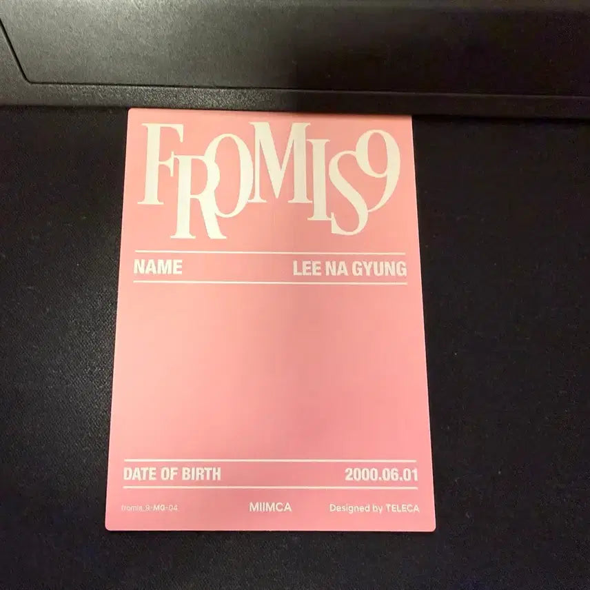 [BUNJANG] fromis_9 Lee Nagyung Autographed Photocard / 프로미스나인 테레커 이나경 싸인 포토카드