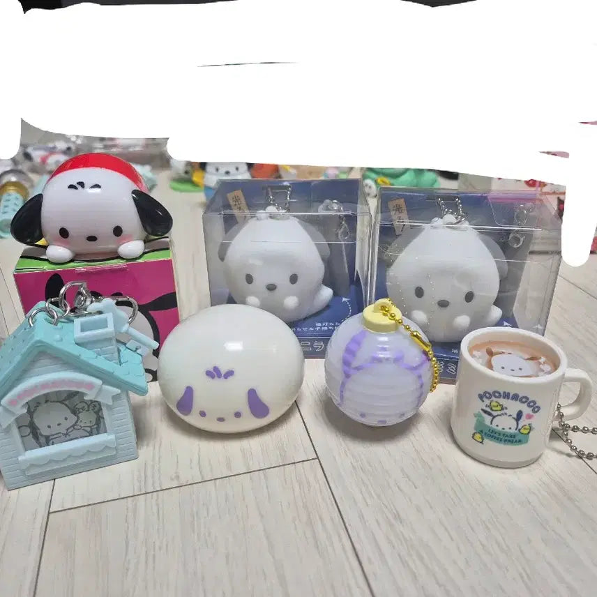 [BUNJANG] Sanrio Pochacco Light &amp; Mood Lamp Bundle Set / 산리오 포차코 라이트, 무드등 제품 일괄판매