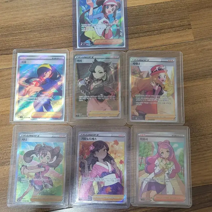 [BUNJANG] Pokemon Female Trainer Card Bundle Set / 포켓몬 여자 트레이너카드 일괄판매