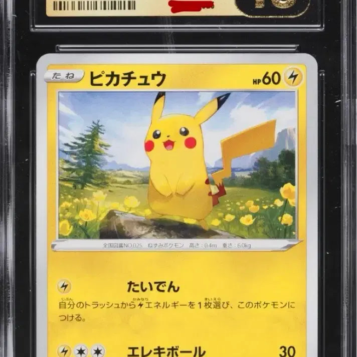 [BUNJANG] 2021 Pikachu CGC 10 Pristine Grade Pokemon Card / 2021 피카츄 cgc 10 프리스틴 등급