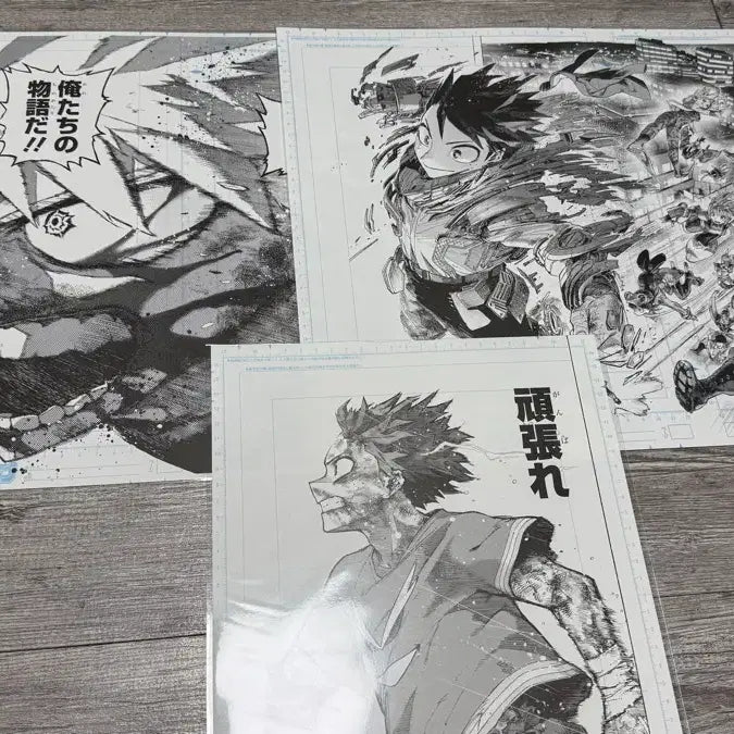 [BUNJANG] My Hero Academia Digital Manuscript Set Poster / 나히아 디지털 원고 세트