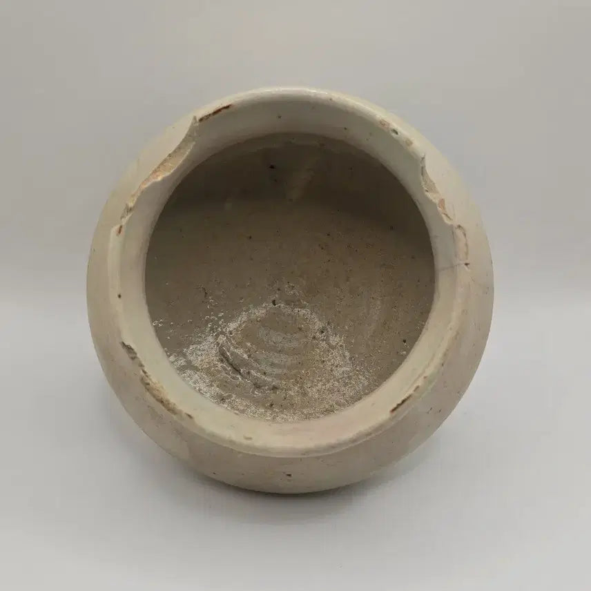 [BUNJANG] Authentic Late Joseon Dynasty White Porcelain Jar / 진품 조선후기 백자호 골동품