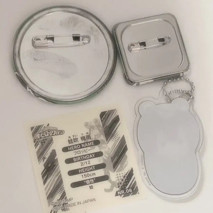 [BUNJANG] My Hero Academia Tsuyu Asui Bundle Set - Acrylic Stand, Badge, Sticker / 나히아 아스이츠유 세트 판매 나의히어로아카데미아 포데기키링뱃지띠부실스티커