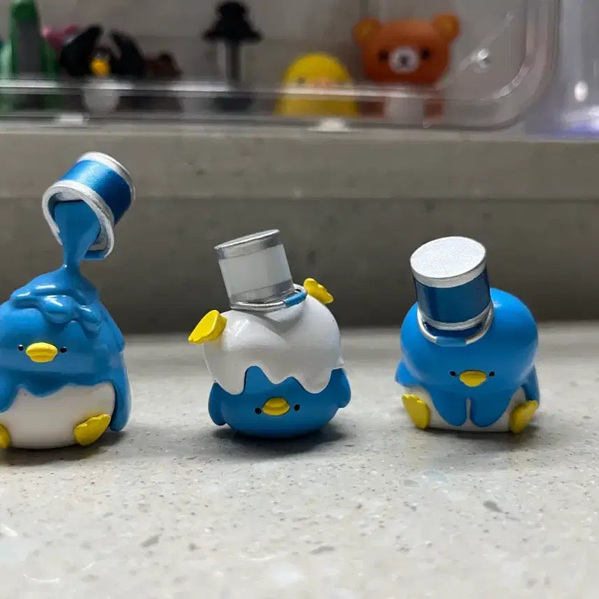 [BUNJANG] Standstones Painted Penguin Figurines Set of 3 Bundle / STASTO 스탠드스톤즈 페인트 펭귄 피규어 3종 일괄