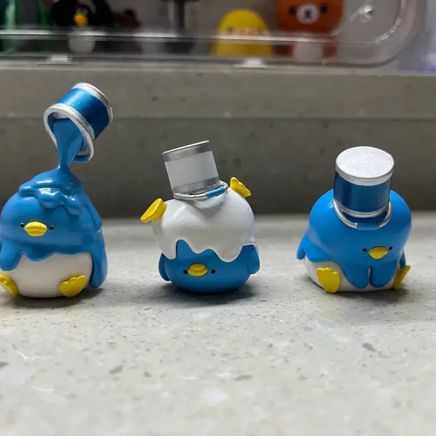 [BUNJANG] Standstones Painted Penguin Figurines Set of 3 Bundle / STASTO 스탠드스톤즈 페인트 펭귄 피규어 3종 일괄