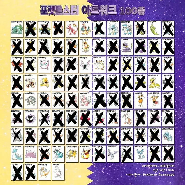 [BUNJANG] Pokemon Artwork Bread Tag Stickers Bundle / 포켓몬 아트워크 띠부씰 판매 &amp; 교환